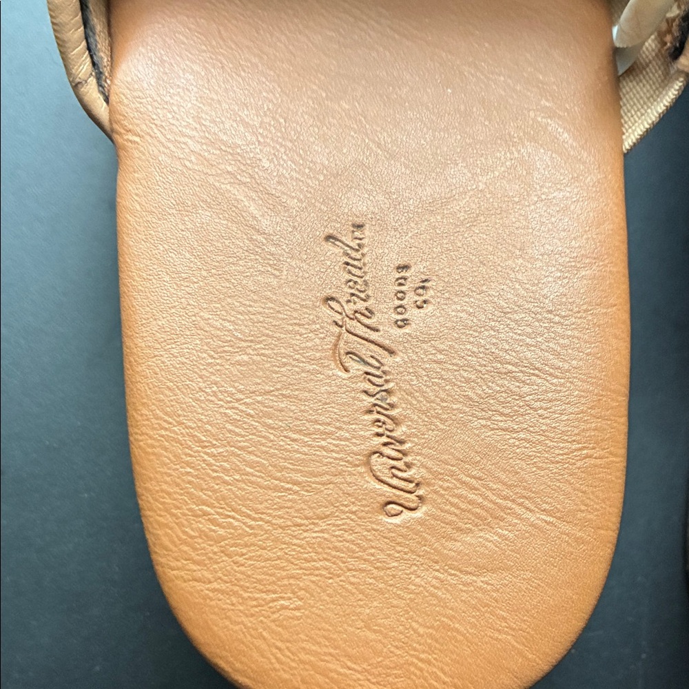 Banana Republic Tan Woven Leather Slide Mules - Picture 3 of 6